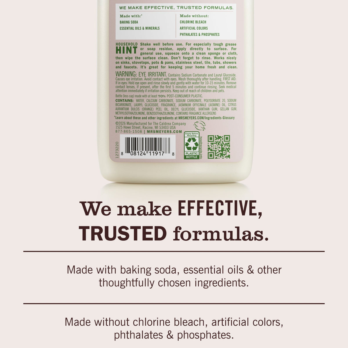 Apple Blossom Baking Soda Cream Cleaner