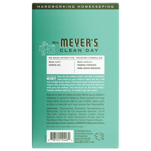Basil Dryer Sheets